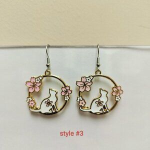 Hypoallergenic Kitty cat #3 earring
